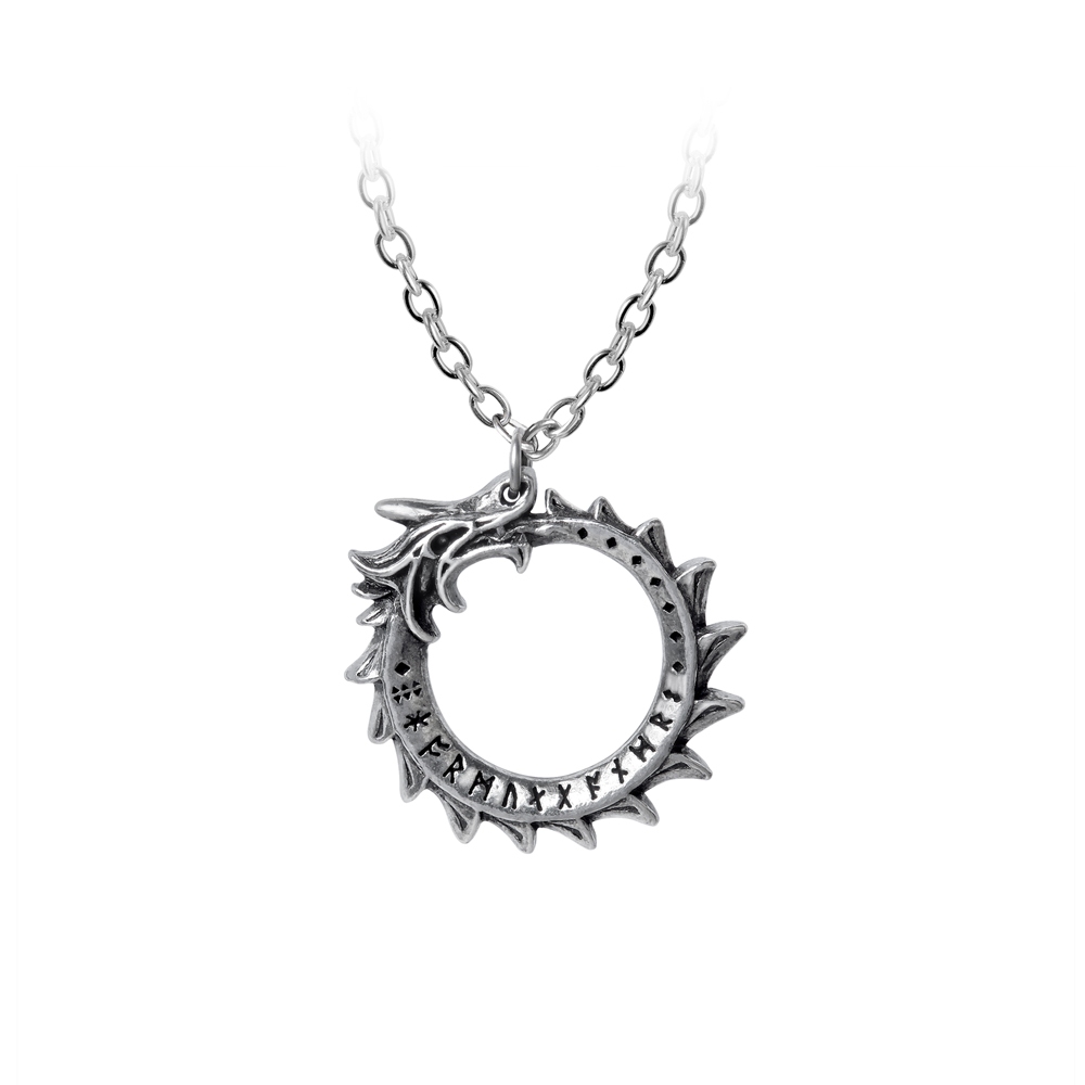 Alchemy - Mini Jormungand Ketting - Zilverkleurig